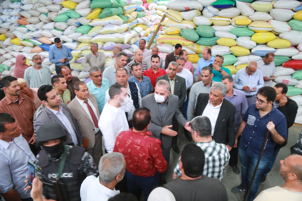محافظ كفرالشيخ يتفقد أعمال حصاد القمح بقلين  (23)