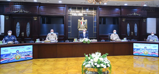 الرئيس السيسي يترأس اجتماع المجلس الأعلى للقوات المسلحة (6)