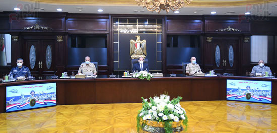 الرئيس السيسي يترأس اجتماع المجلس الأعلى للقوات المسلحة (8)
