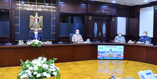 الرئيس السيسي يترأس اجتماع المجلس الأعلى للقوات المسلحة (2)