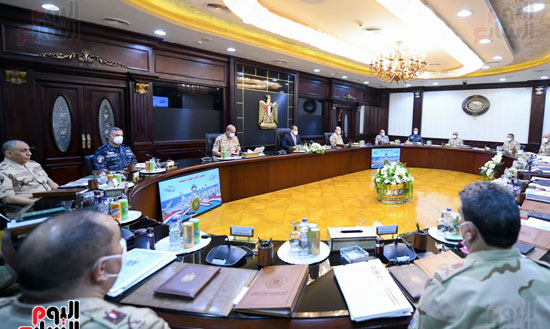 الرئيس السيسي يترأس اجتماع المجلس الأعلى للقوات المسلحة (5)