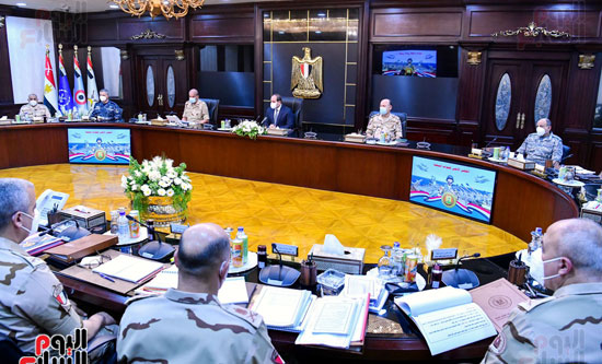الرئيس السيسي يترأس اجتماع المجلس الأعلى للقوات المسلحة (7)