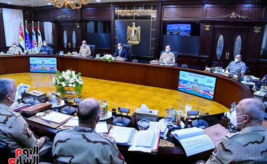 الرئيس السيسي يترأس اجتماع المجلس الأعلى للقوات المسلحة (3)