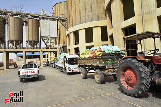 محافظ أسيوط يتابع توريد القمح بصوامع عرب العوامر بمركز أبنوب (2)