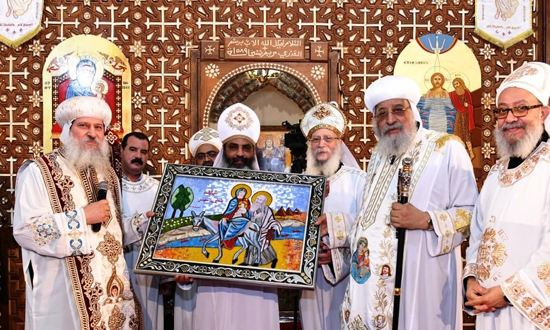 جدارية دخول العائلة المقدسة أرض مصر