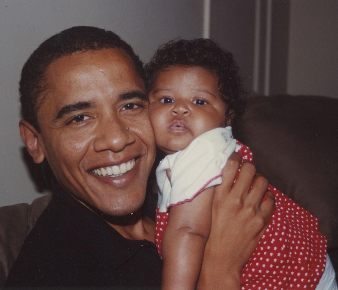 اوباما وابنته ساشا