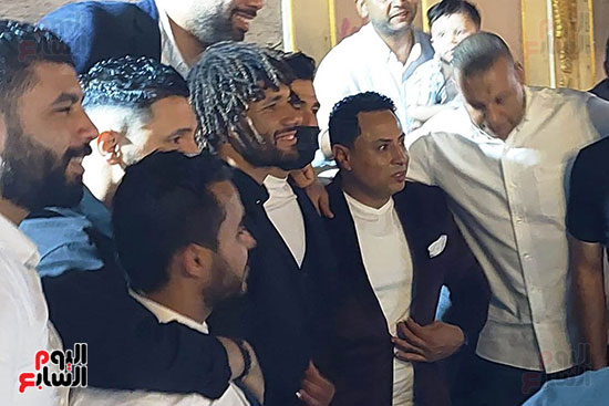 محمود تريزجيه يحضر حفل زفاف شقيقة محمد الننى (6)