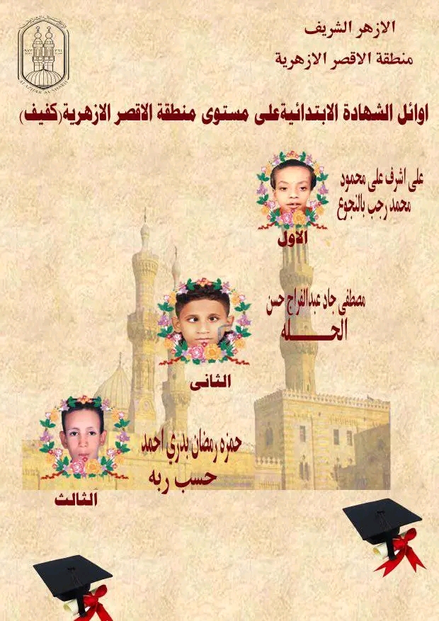 منطقة الأقصر الأزهرية تعلن قائمة أوائل الشهادة الإبتدائية (2)