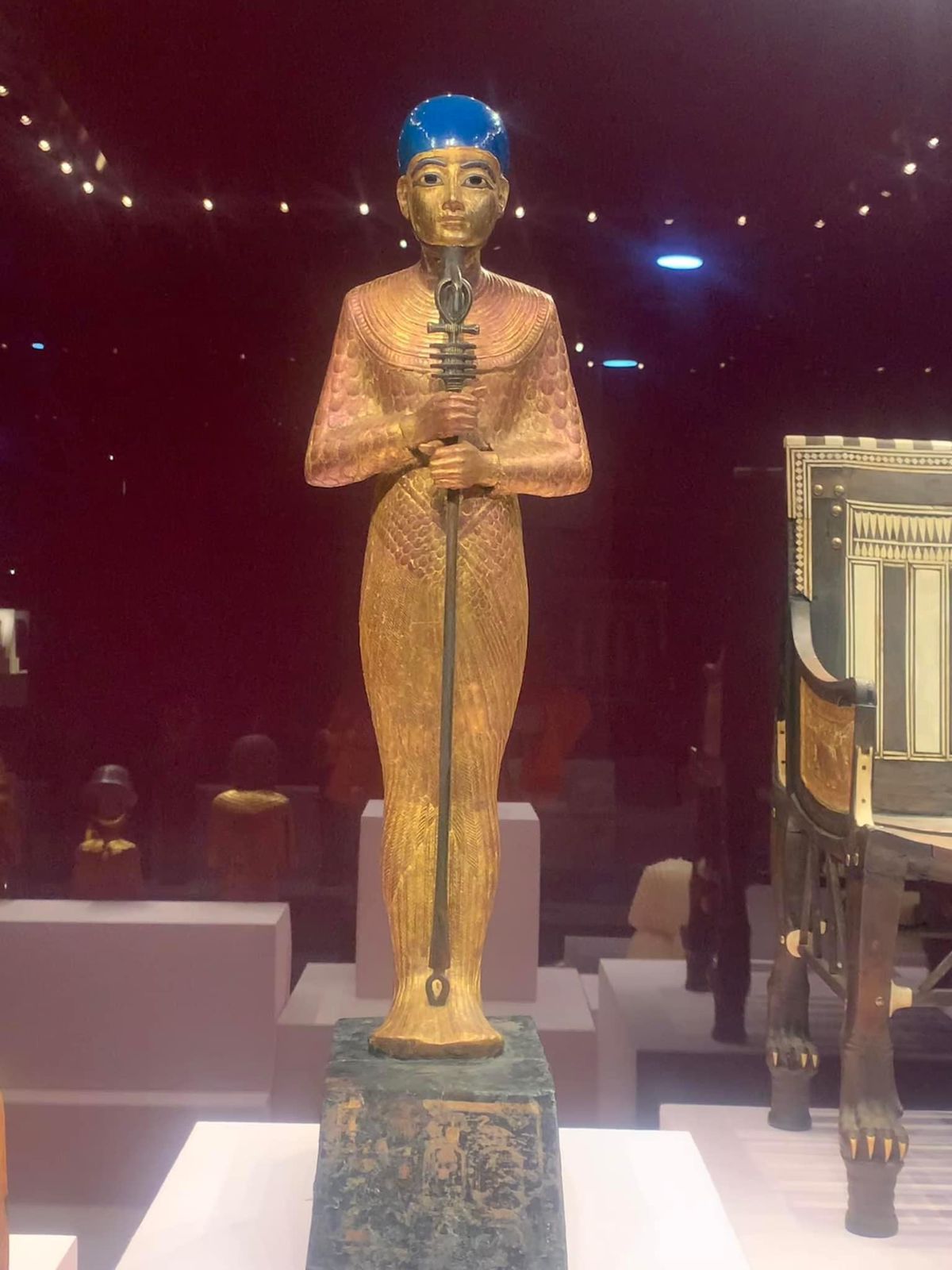 عرض مؤقت لتمثال الإله بتاح بمتحف الغردقة 