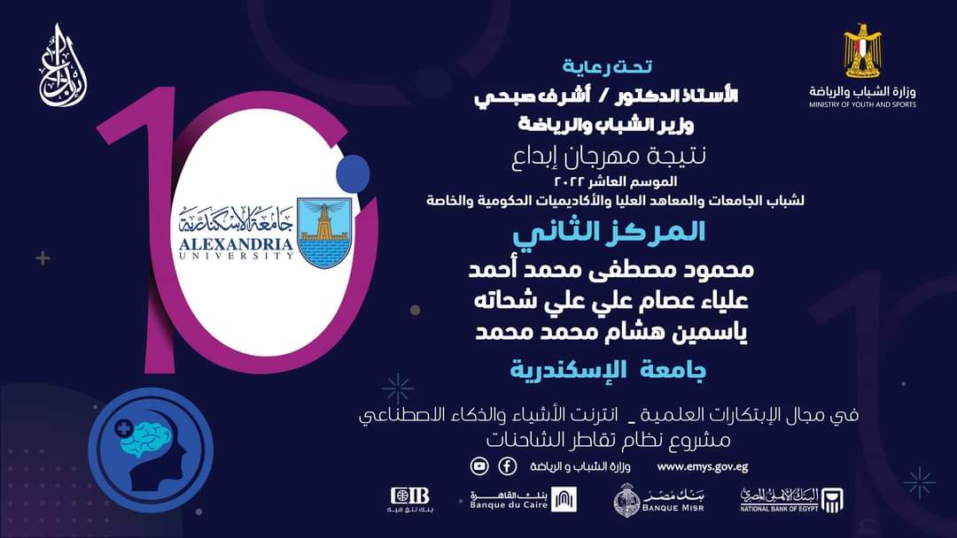 طلاب جامعة الإسكندرية الفائزون بمهرجان إبداع العاشر لشباب الجامعات (5)