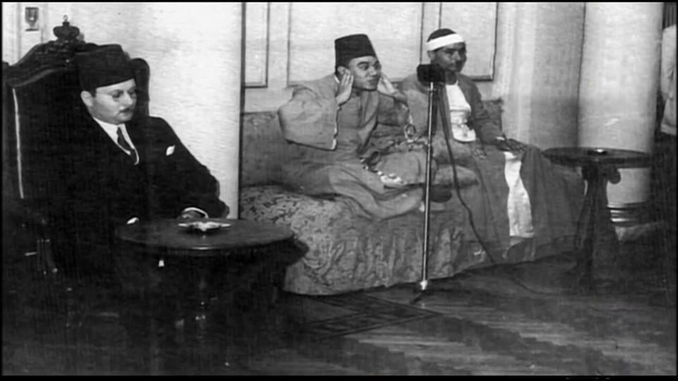 الشيخ أبو العينين شعيشع يقرأ في القصر الملكى
