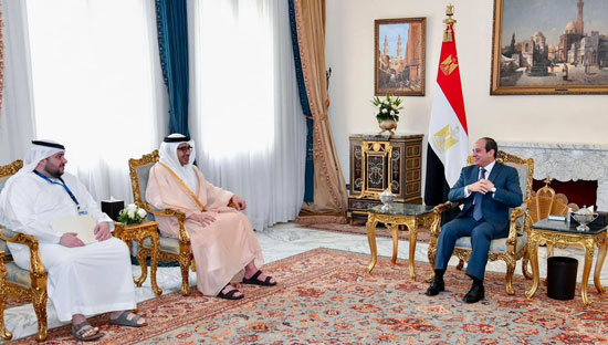 الرئيس السيسي يستقبل وزير خارجية الإمارات