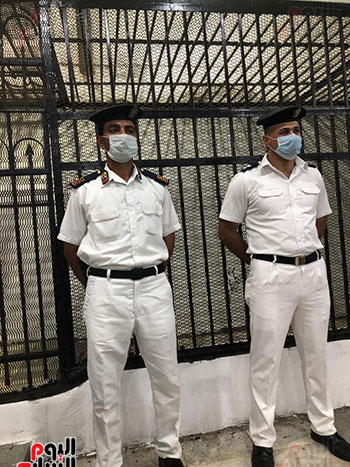 تجهيزات أمنية داخل جلسة محاكمة قاتل نيرة  (2)