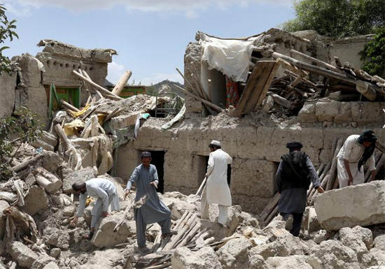 زلزال أفغانستان وحالة من الدمار