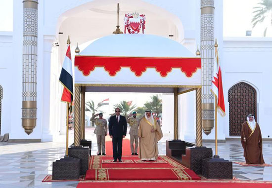 استقبال الرئيس السيسي في البحرين (4)