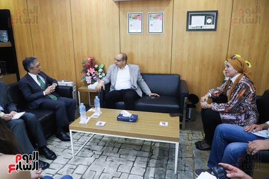 السفير اليابانى بالقاهرة فى اليوم السابع (2)