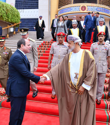 الرئيس السيسي وسلطان عمان هيثم بن طارق