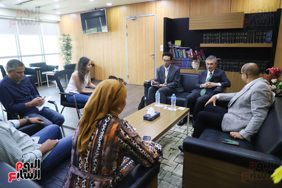 السفير اليابانى بالقاهرة فى اليوم السابع (6)