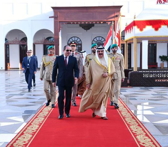 استقبال الرئيس السيسي في البحرين (7)
