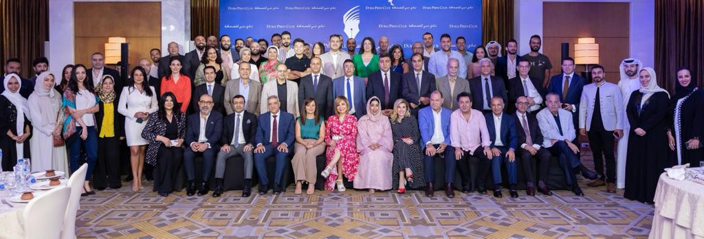 وفد نادى دبى للصحافة مع الاعلاميين والصحفيين والكتاب المصريين