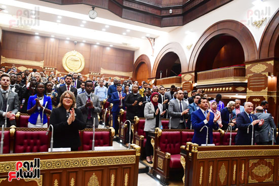 رئيس مجلس الشيوخ يستقبل الشباب المشارك في منحة ناصر للقيادة الدولية (5)