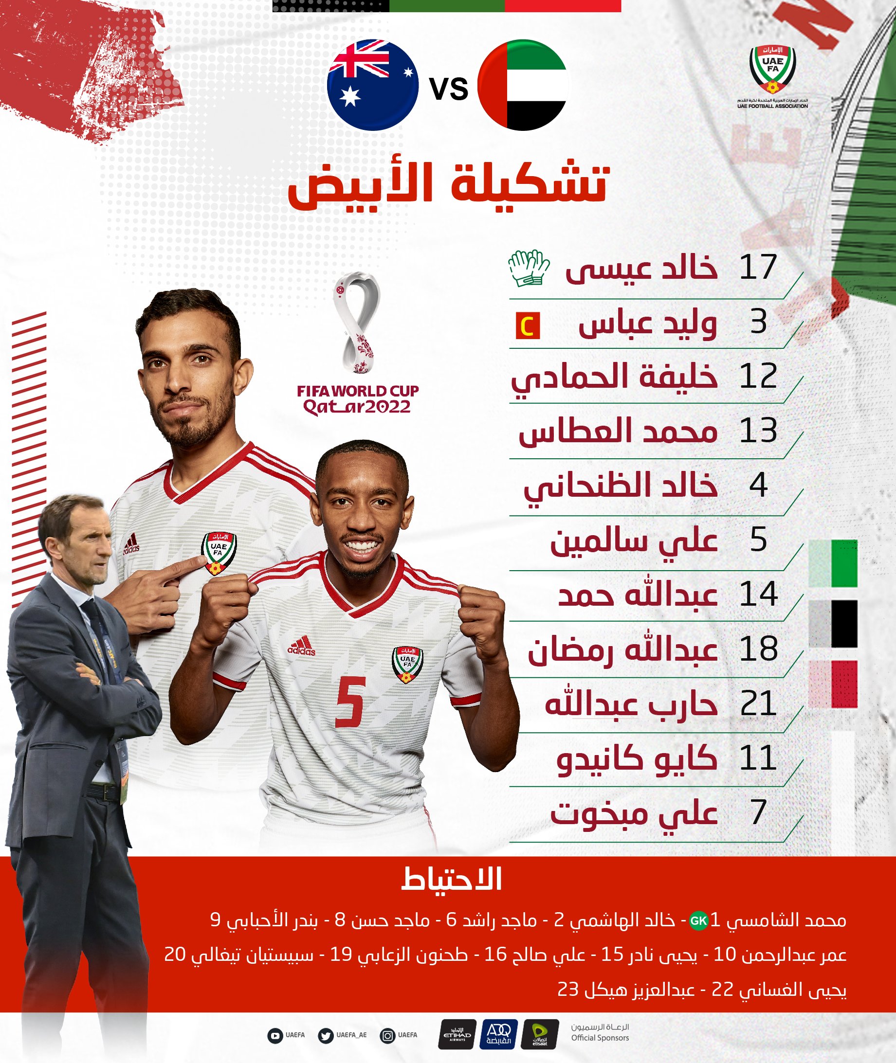 تشكيل منتخب الإمارات