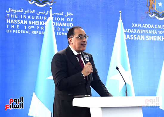 مصطفى مدبولى يشارك فى مراسم تنصيب رئيس الصومال (16)
