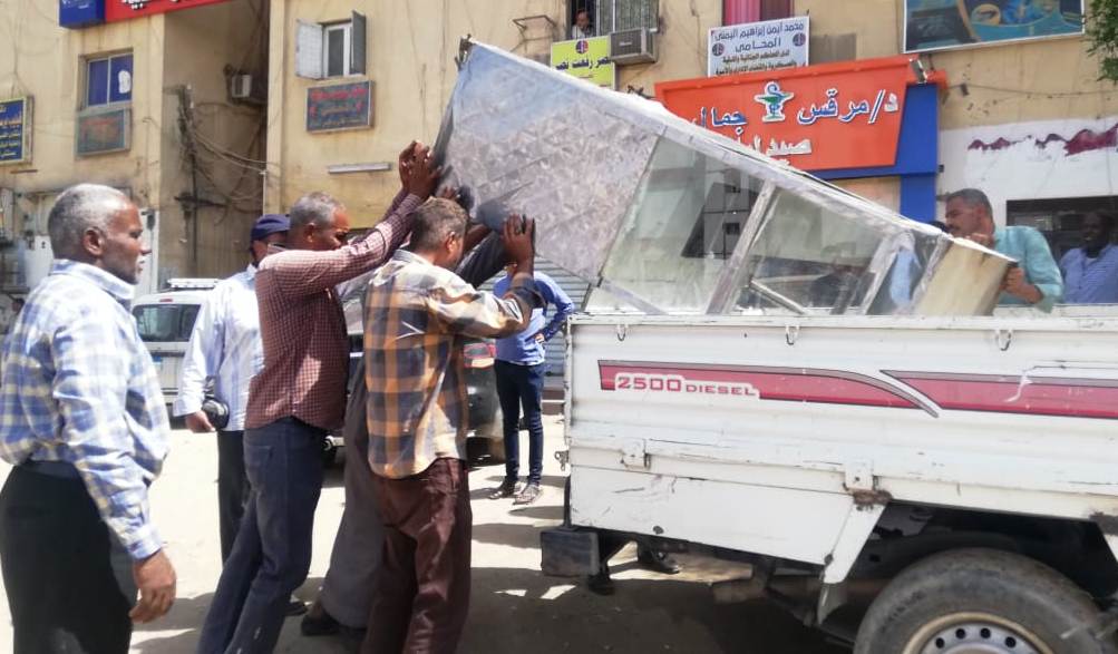 حملة مكبرة لرفع وإزالة 450 حالة إشغال بمدينة أسوان (1)