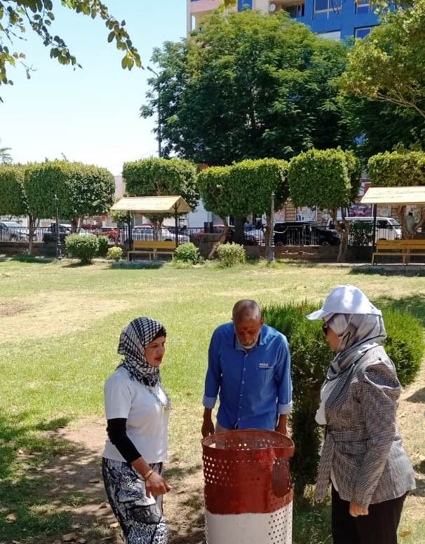 سكرتير عام محافظة أسوان تتفقد 8 حدائق ومتنزهات عامة خلال العيد (1)