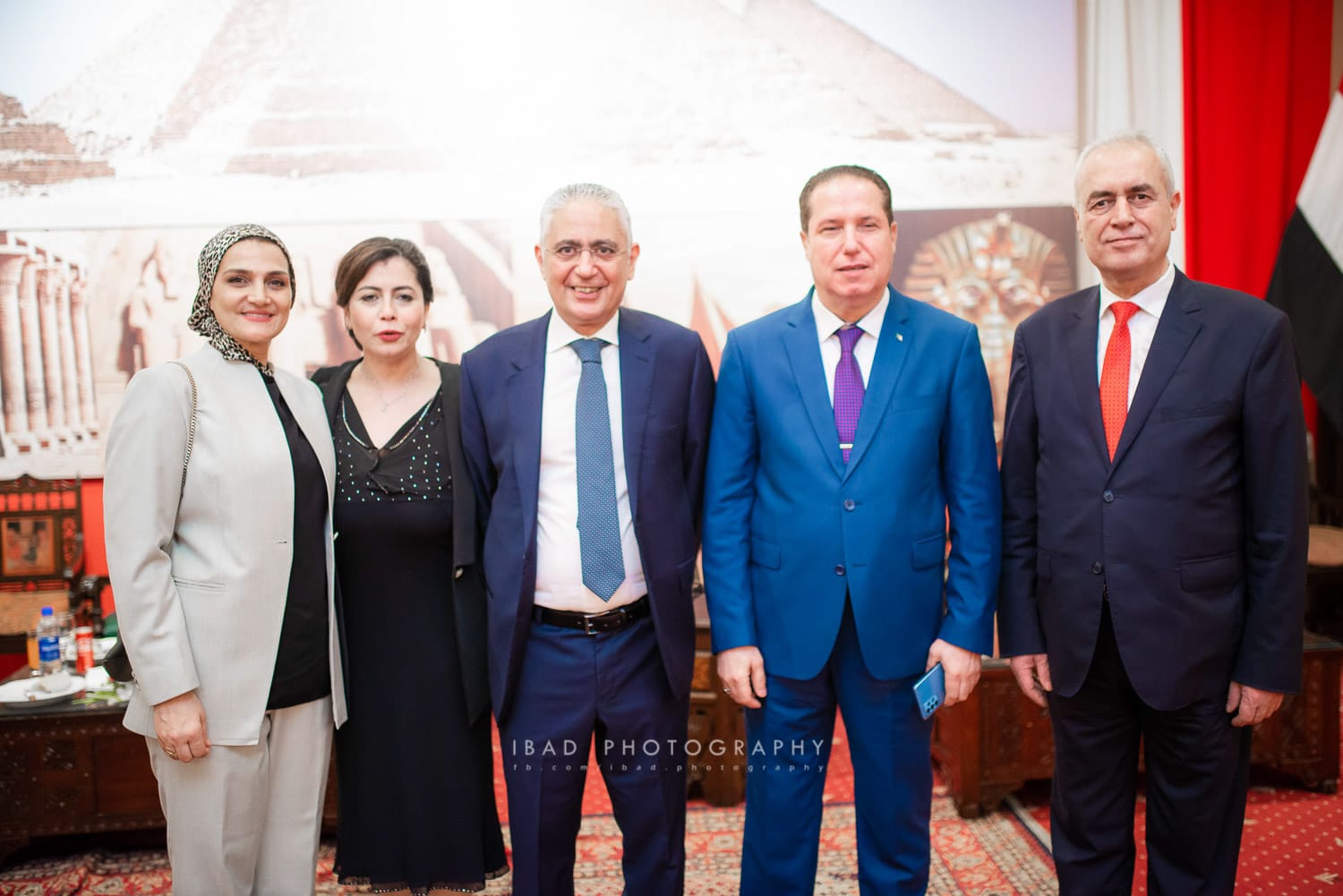 سفير مصر لدى باكستان وحرمه رفقة سفيري الجزائر وفلسطين لدى إسلام أباد