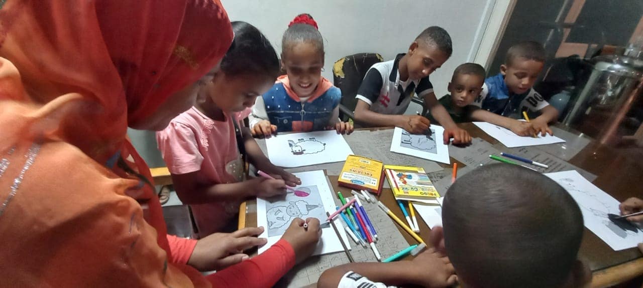 متحف التحنيط بالأقصر ينظم ورشة فنية للأطفال إحتفالاً بالعيد  (1)