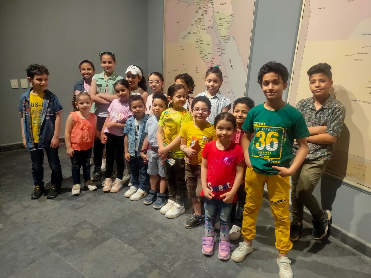 فرحة بزيارة متحف كفر الشيخ عبر عنها الاطفال