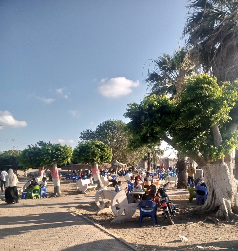 حدائق مطوبس المطلة على نهر النيل