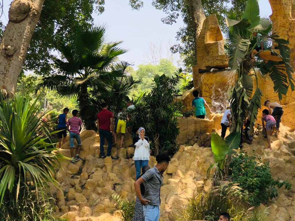 التوافد على حدائق القناطر الخيرية التوافد على حدائق القناطر الخيرية