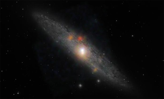 صورة مركبة من مصفوفة التلسكوب الطيفي النووي التابع لناسا