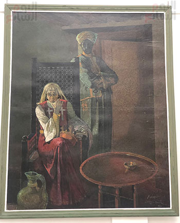 لوحة-فنية-زيتية-تصور-أسر-الملك-لويس-التاسع-في-دار-ابن-لقمان