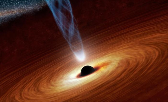 ثقب أسود هائل تبلغ كتلته ملايين إلى مليارات أضعاف كتلة الشمس