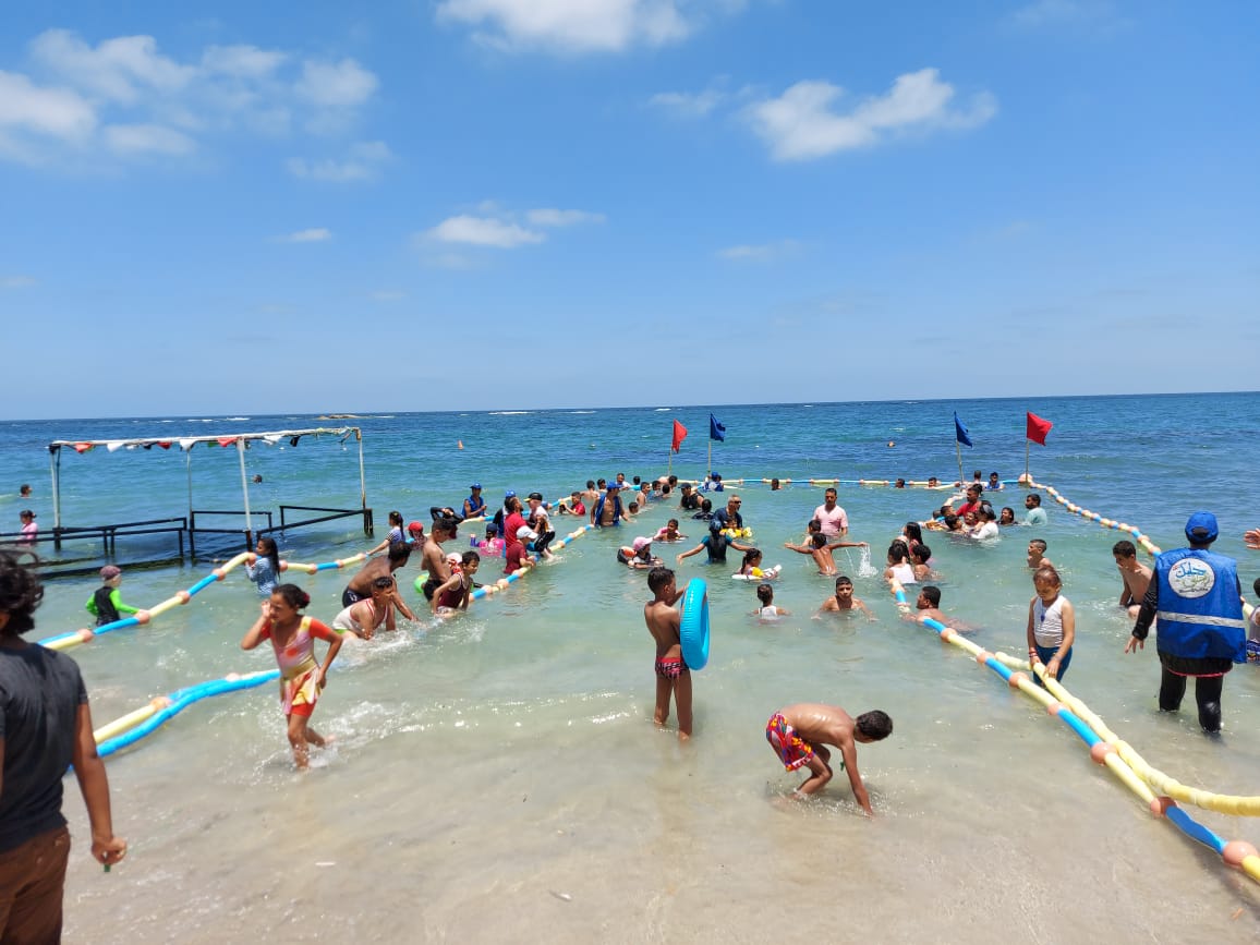 افتتاح شاطئ رسمى للمكفوفين بالإسكندرية (3)