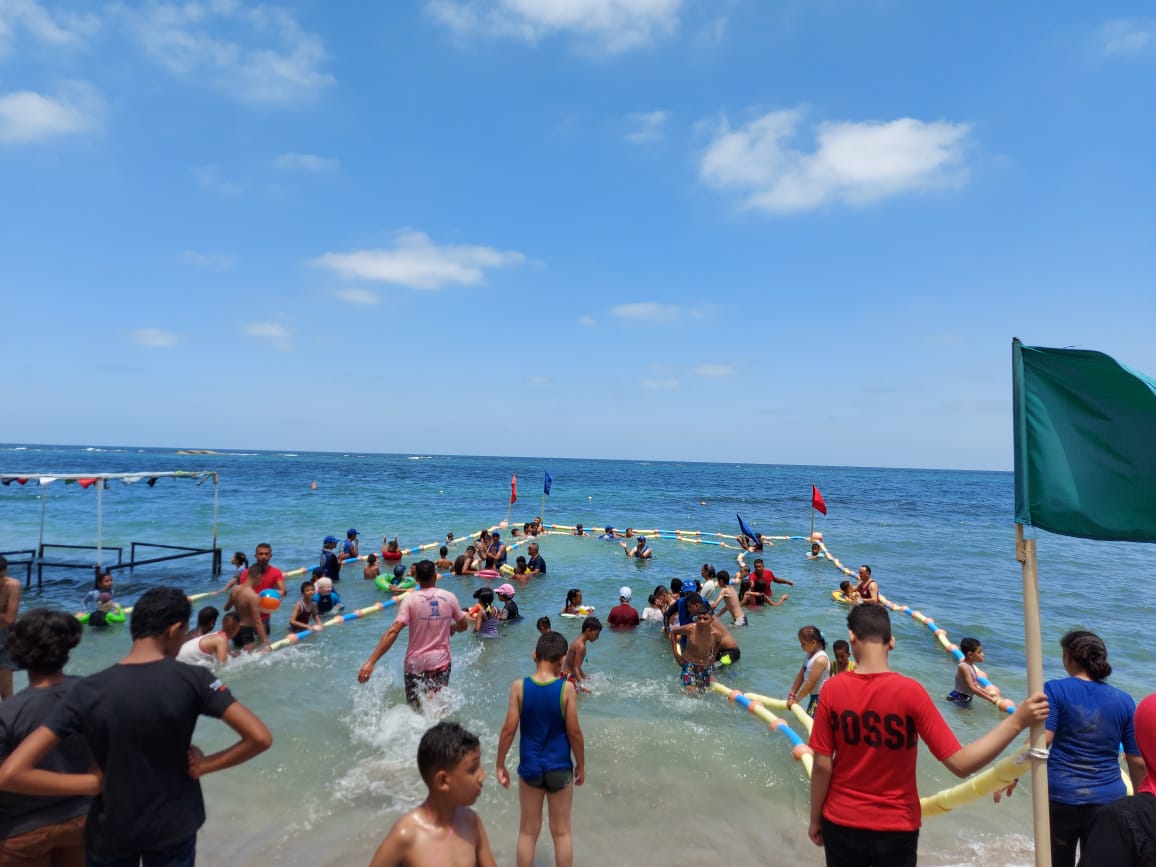 افتتاح شاطئ رسمى للمكفوفين بالإسكندرية (2)