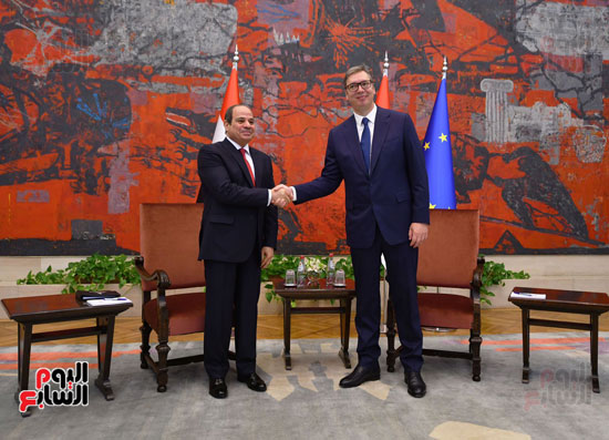 الرئيس عبد الفتاح السيسي و الرئيس الصربي ألكسندر فوتشيتش (4)