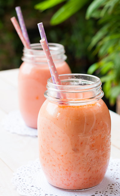 Carrot and watermelon juice