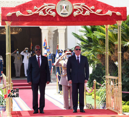 الرئيس السيسى  يستقبل الرئيس الصومالى  (5)
