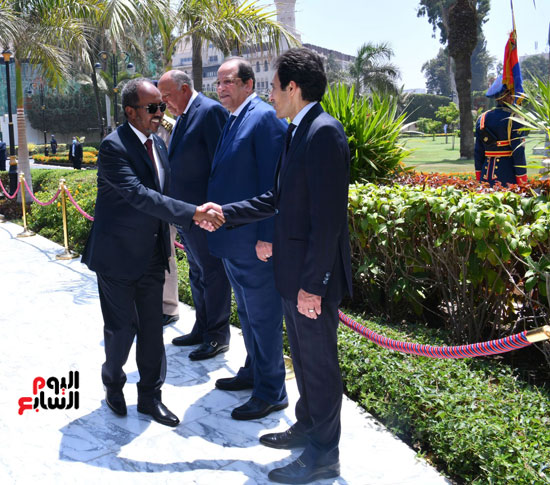 الرئيس السيسى  يستقبل الرئيس الصومالى  (7)