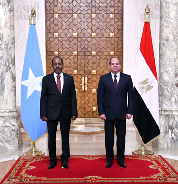 الرئيس السيسى  يستقبل الرئيس الصومالى  (1)
