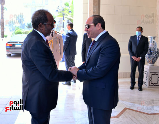 الرئيس السيسى  يستقبل الرئيس الصومالى  (2)