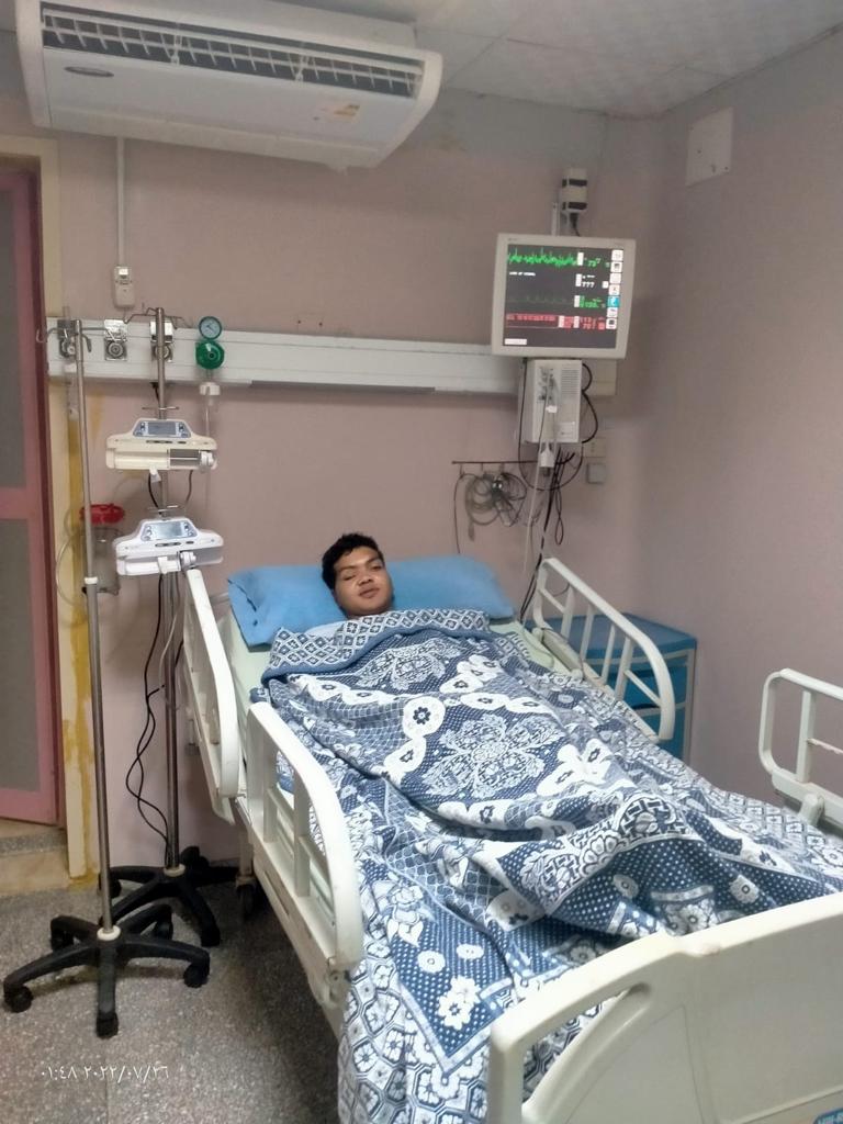 الشاب إبراهيم محمود بمستشفى الزقازيق (2)