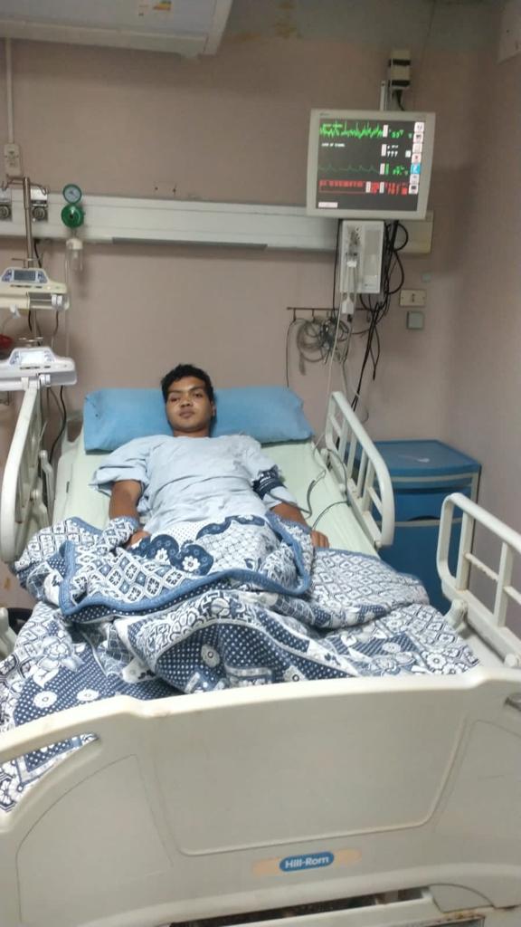 الشاب إبراهيم محمود بمستشفى الزقازيق (1)