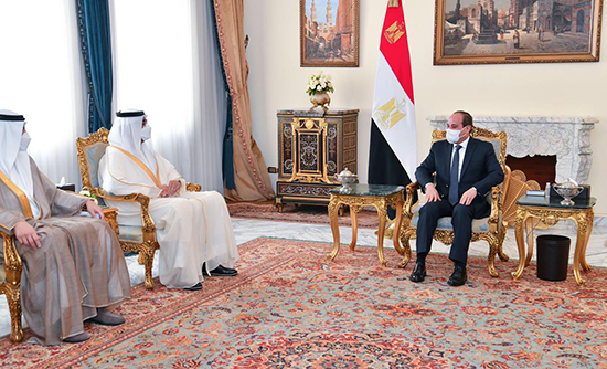 الرئيس السيسى يستقبل سلطان الجابر  (1)