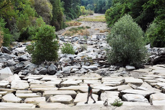 أسوأ موجة جفاف شهدها نهر بو في السنوات السبعين الماضية