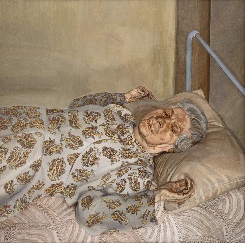 لوحة لحفيد سيجموند فرويد